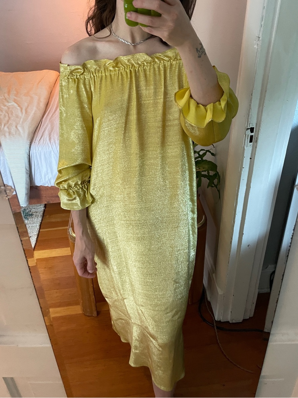 Cynthia Rowley Silk Blend Shimmer Dress